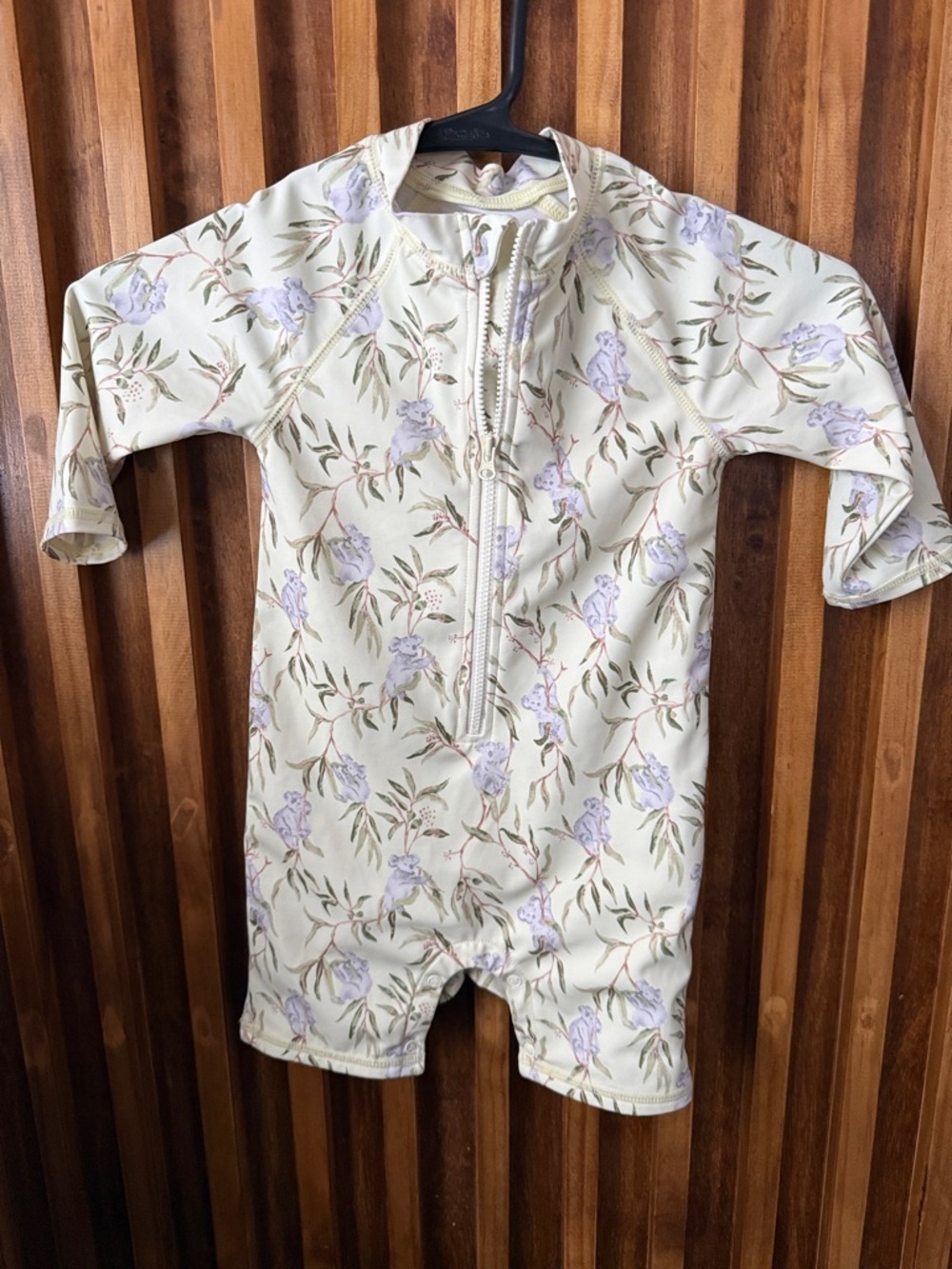 Janie & Jack Pale Pistachio Koala Rash Guard Swimsuit. Size 18-24mo